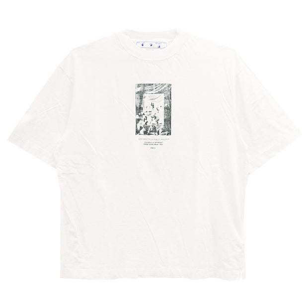 OFF-WHITE Paint Mirror Slim Tee White/ Steel Iron White