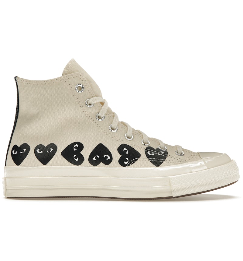 Converse Chuck Taylor All Star 70 Hi Comme des Garcons PLAY Multi-Heart Milk