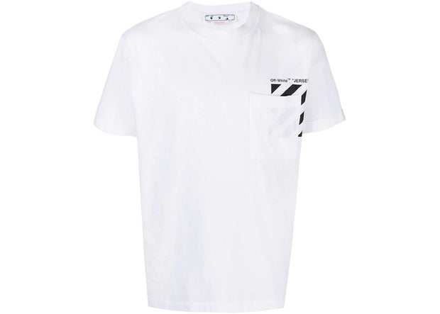 OFF-WHITE Diag-Stripe Pocket Tee Black/White